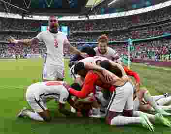 Legendary scenes at Wembley as England storm past Denmark to Euros final