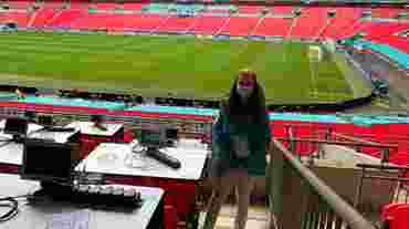 Student Lauryn lands front row seat working at England’s Euro fixtures
