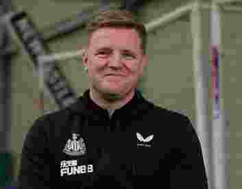 Newcastle United manager Eddie Howe talks to UCFB ahead of Carabao Cup Final