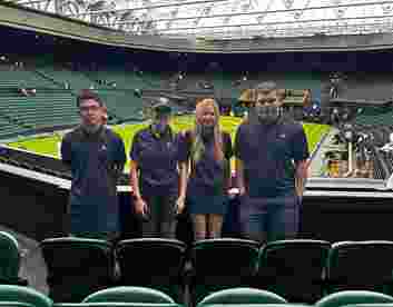 Students gain valuable work experience as broadcast assistants at Wimbledon